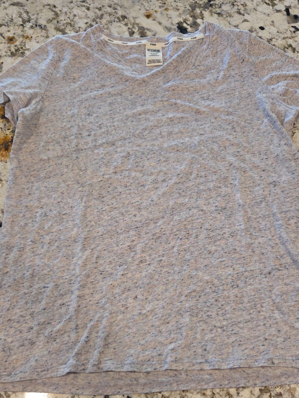 VS Pink Basic Heather Grey Womens Tee